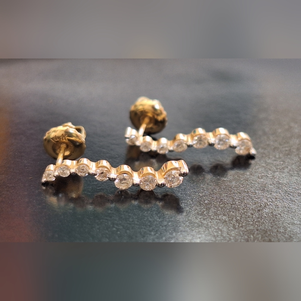 1/2ct 10k zales gold earrings